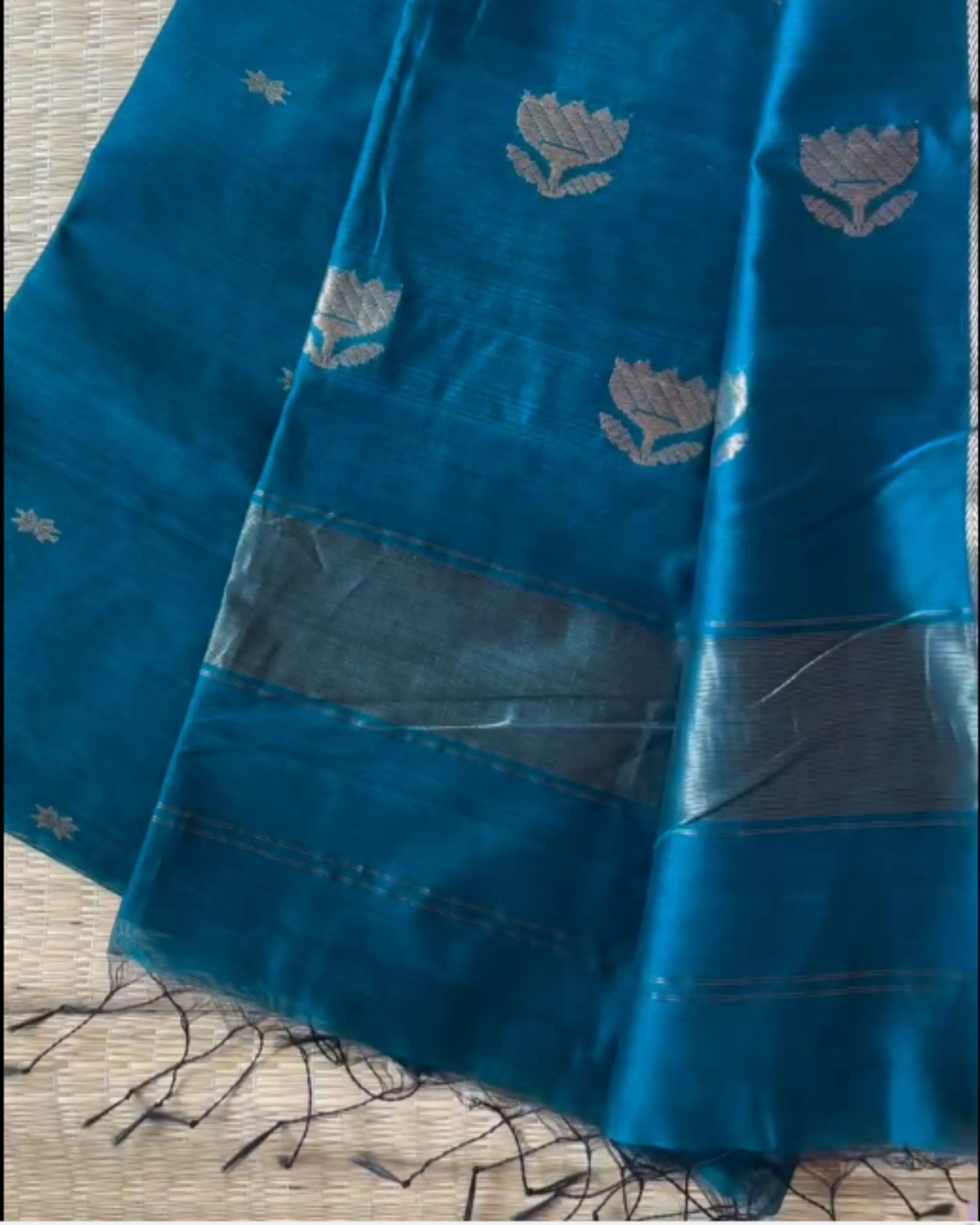 Mughal Mint Silk Saree