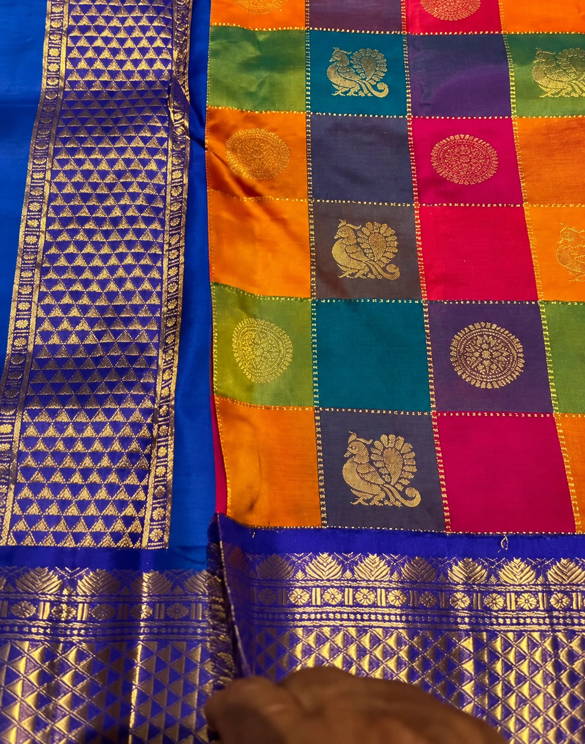Multi Madras Silk Saree