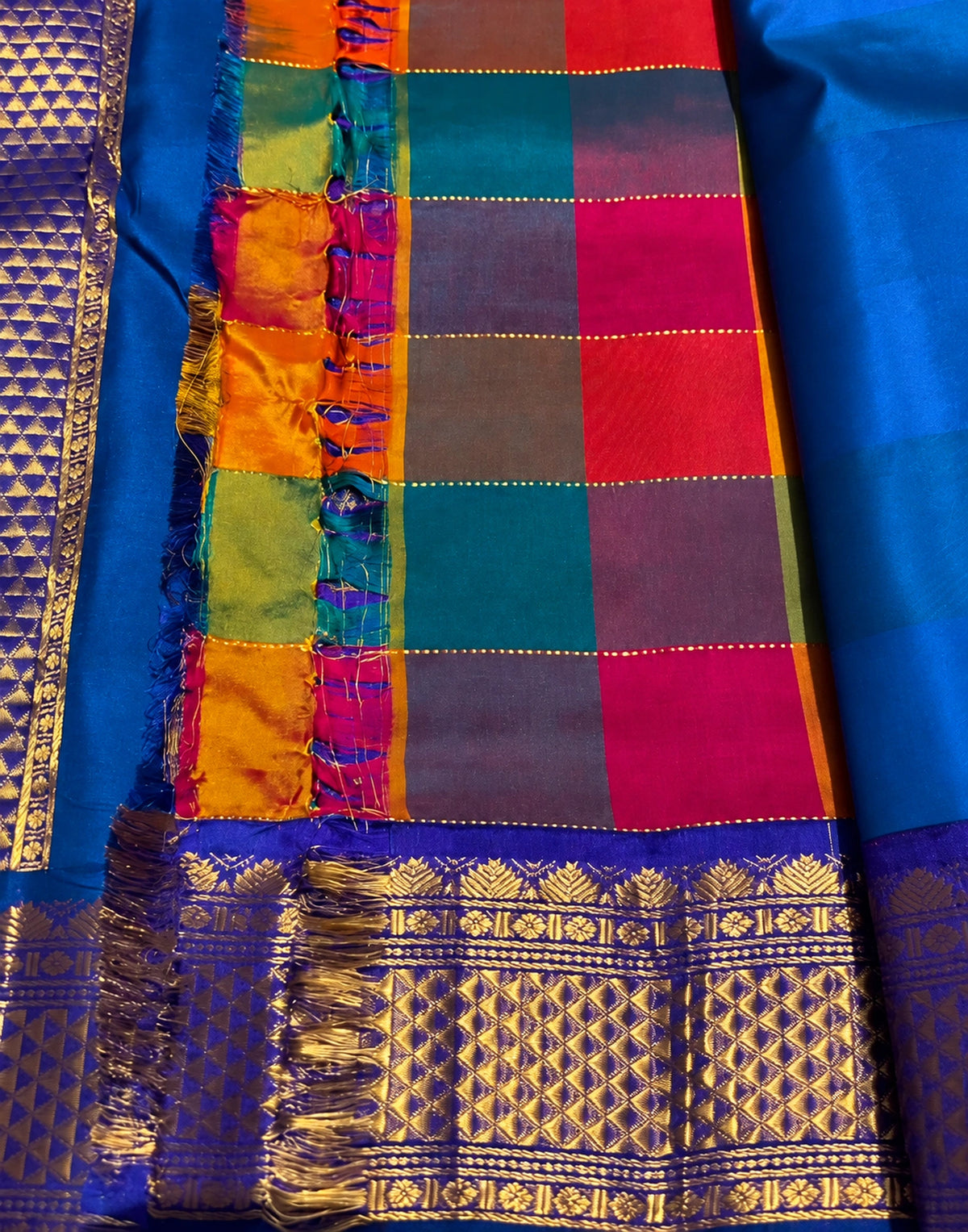 Multi Madras Silk Saree