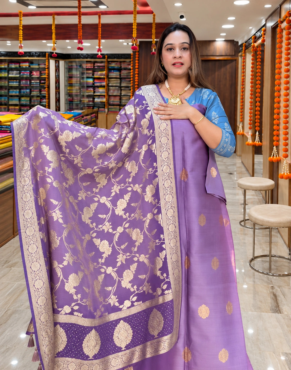 Ravy Weave Zari Suit Set