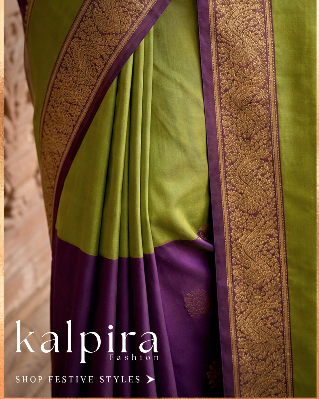 Vibrant Parrot Weave Saree