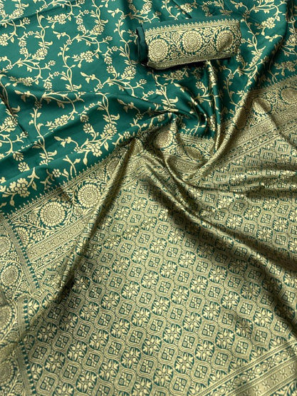 Organic Banarasi Wedding Saree – Lightweight &amp; Breathable