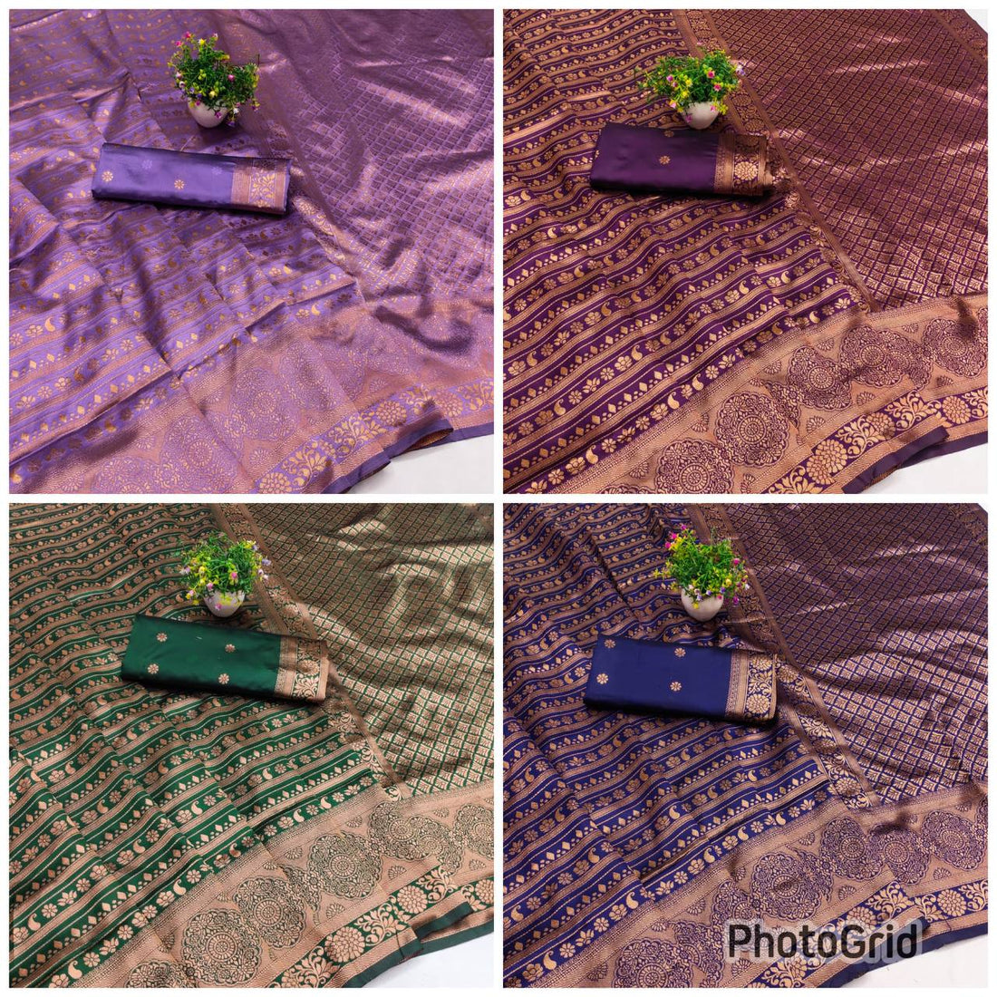 Organic Banarasi Wedding Saree – Lightweight &amp; Breathable