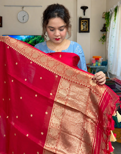 Cherry Weave Zari Suit Set