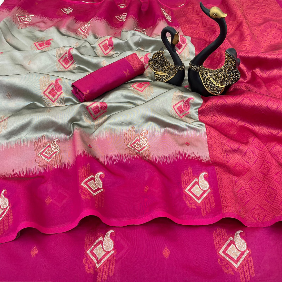 Premium Kuber Pattu Silk Saree for Wedding &amp; Party Wear