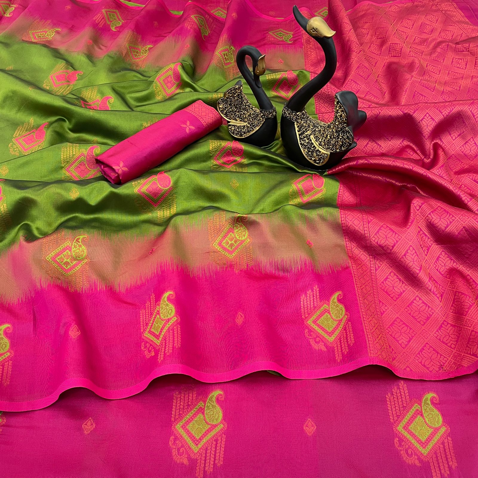 Premium Kuber Pattu Silk Saree for Wedding &amp; Party Wear