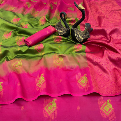 Premium Kuber Pattu Silk Saree for Wedding &amp; Party Wear