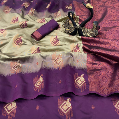 Premium Kuber Pattu Silk Saree for Wedding &amp; Party Wear
