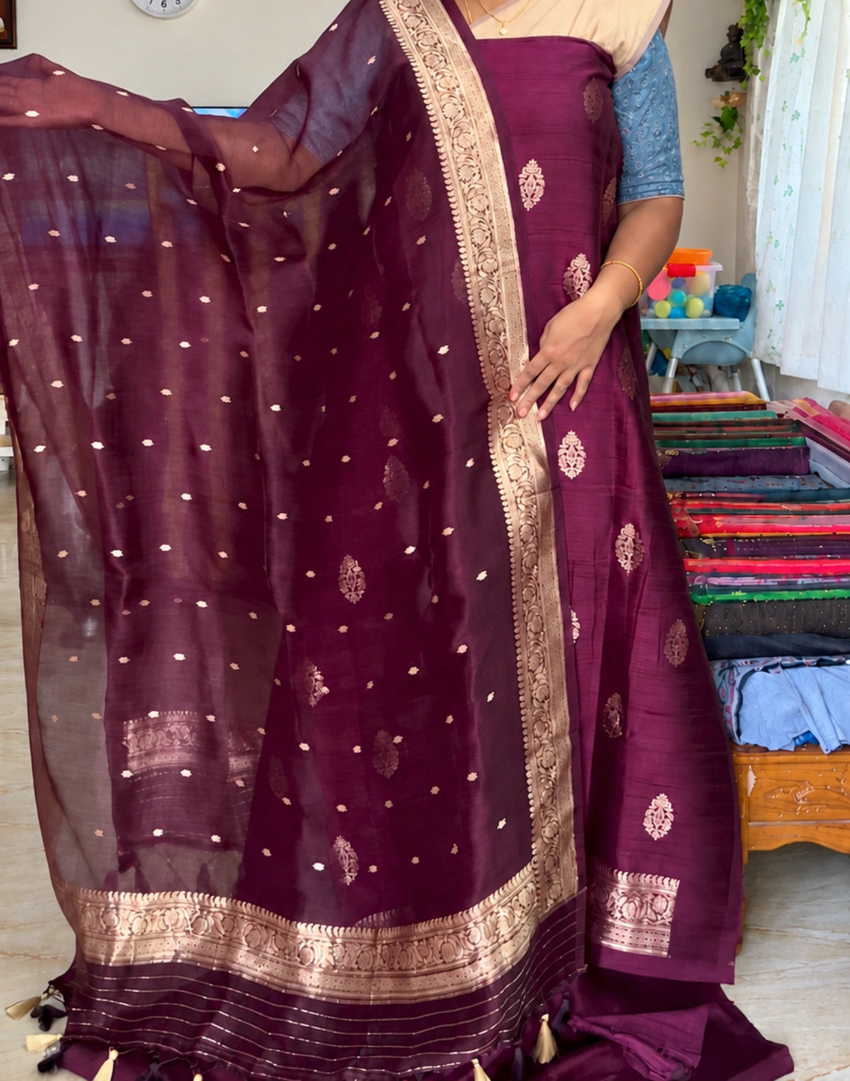 Madhura Weave Zari Suit Set