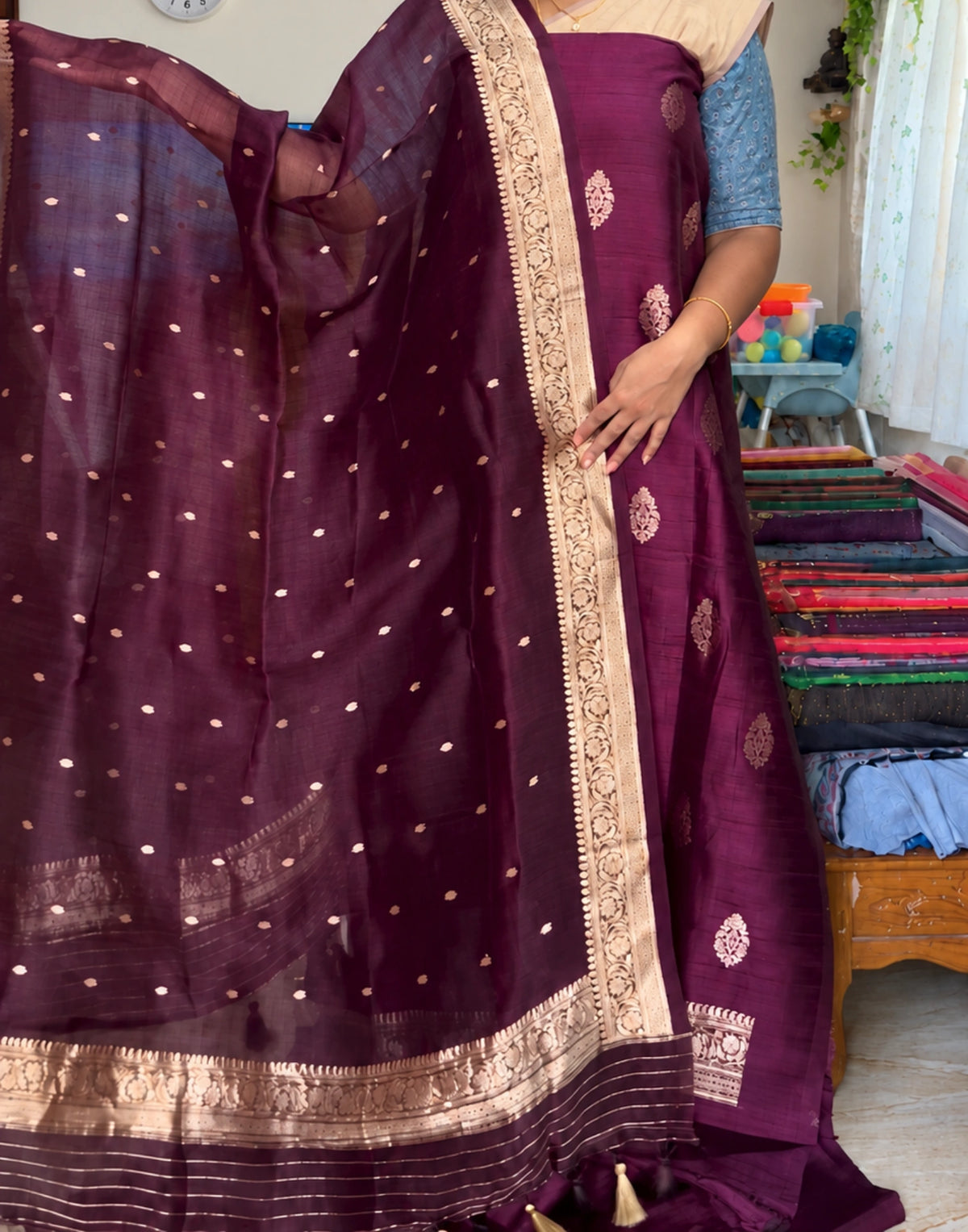 Madhura Weave Zari Suit Set