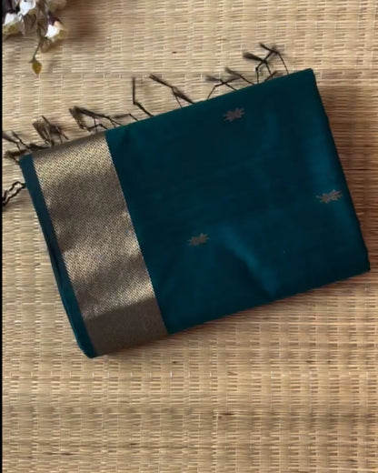 Mughal Mint Silk Saree