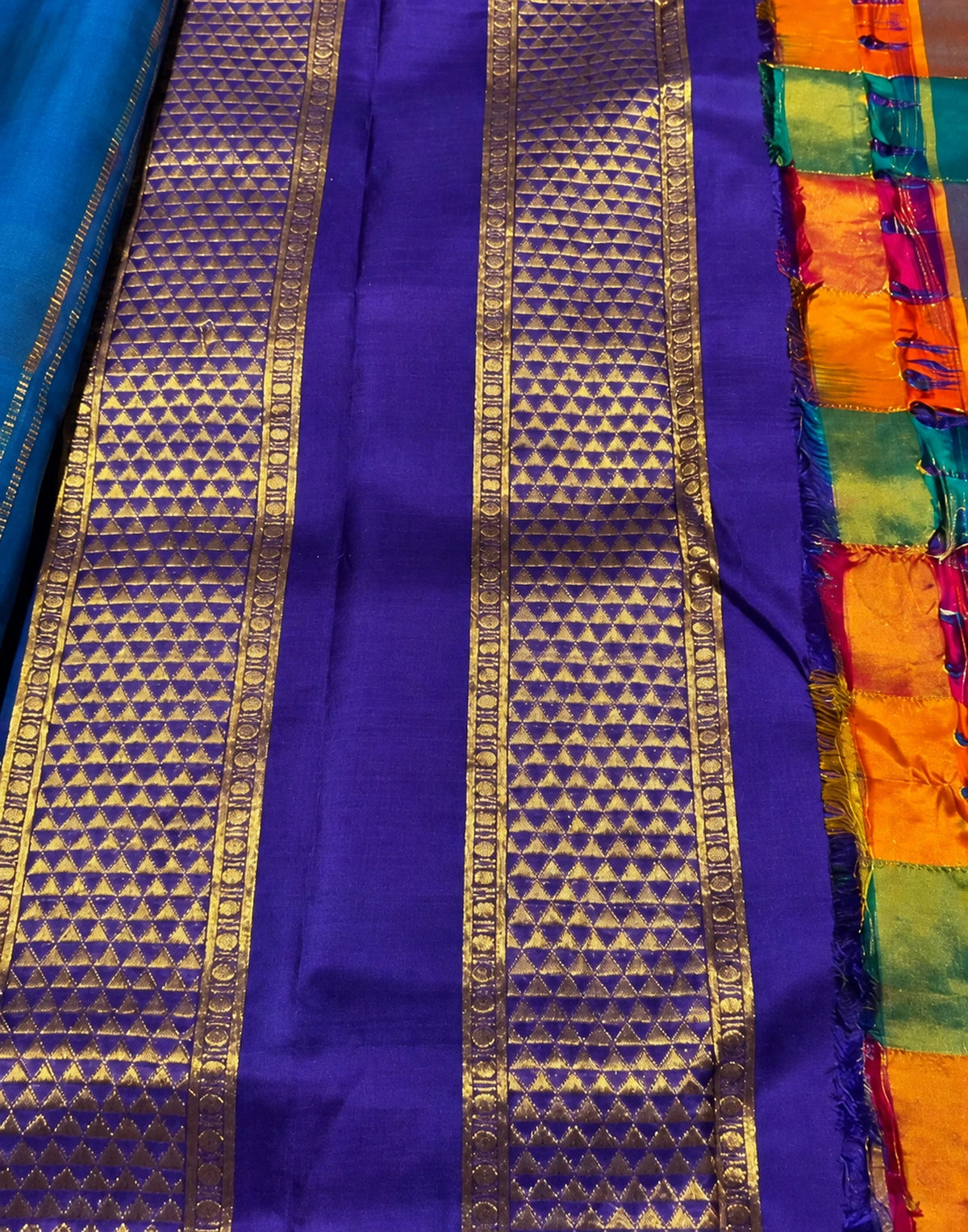 Multi Madras Silk Saree