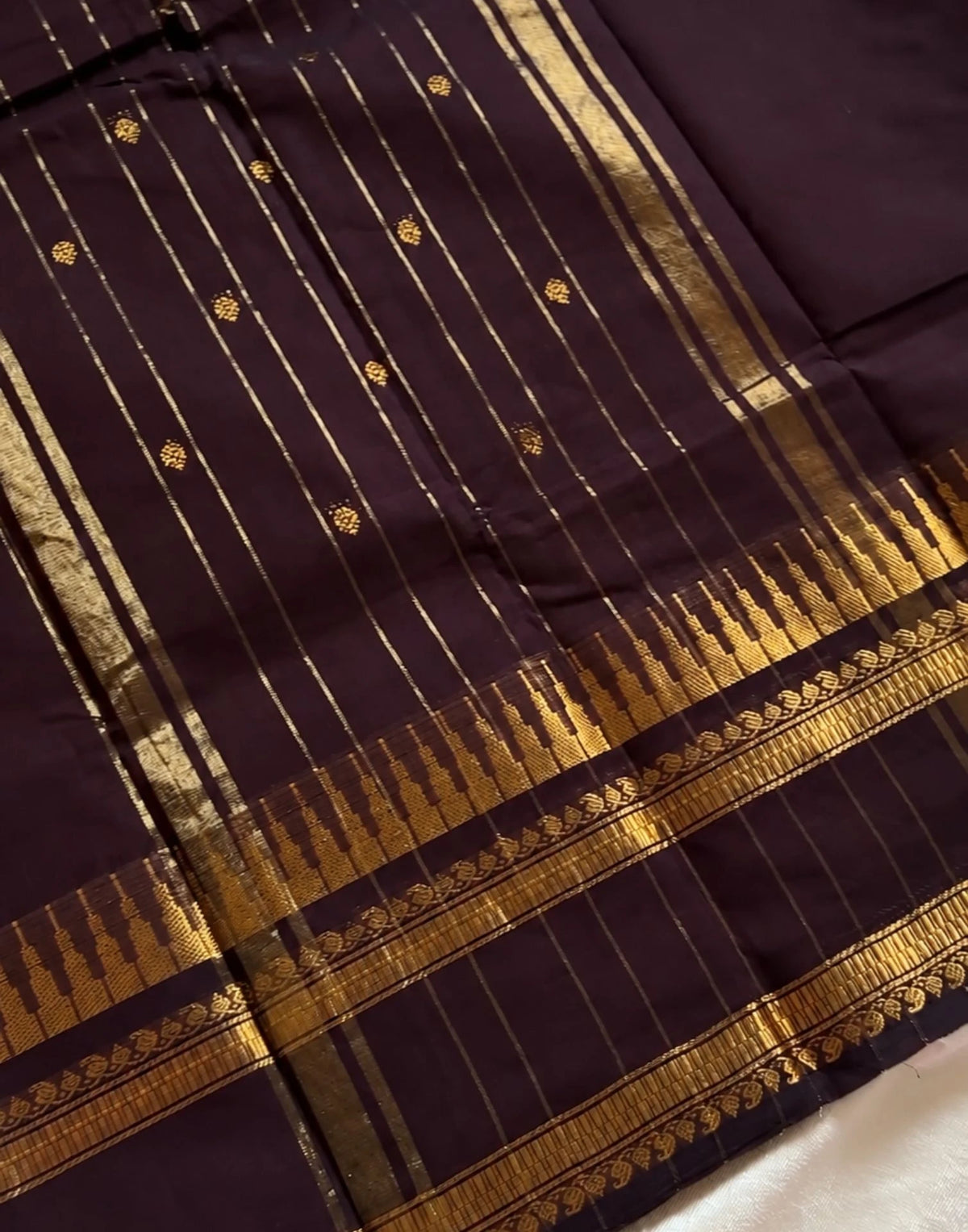 Vintage Coffee Silk Saree