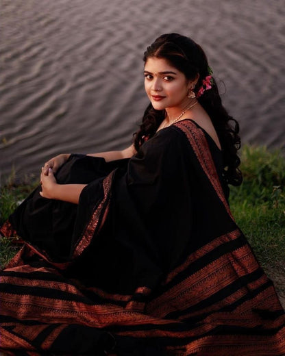 Classic North Indian Attire Inspired by Timeless Craft Saree