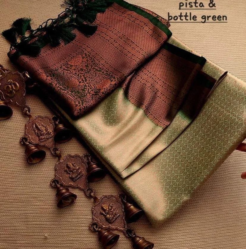 Elegant Pink &amp; Black Soft Silk Saree with Rich Woven Pallu