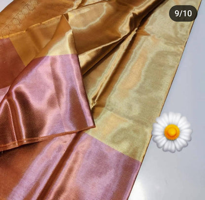 Banarasi Tissue Katan Zari Saree with Brocade Design
