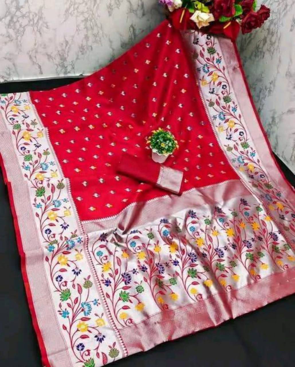 New Launch Paithani Silk Wedding Saree – Rich &amp; Elegant