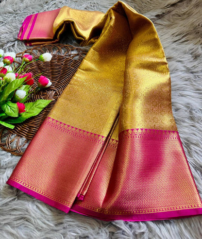 Rani Mukherji Inspired Premium Tissue Silk Saree with Rich Pallu