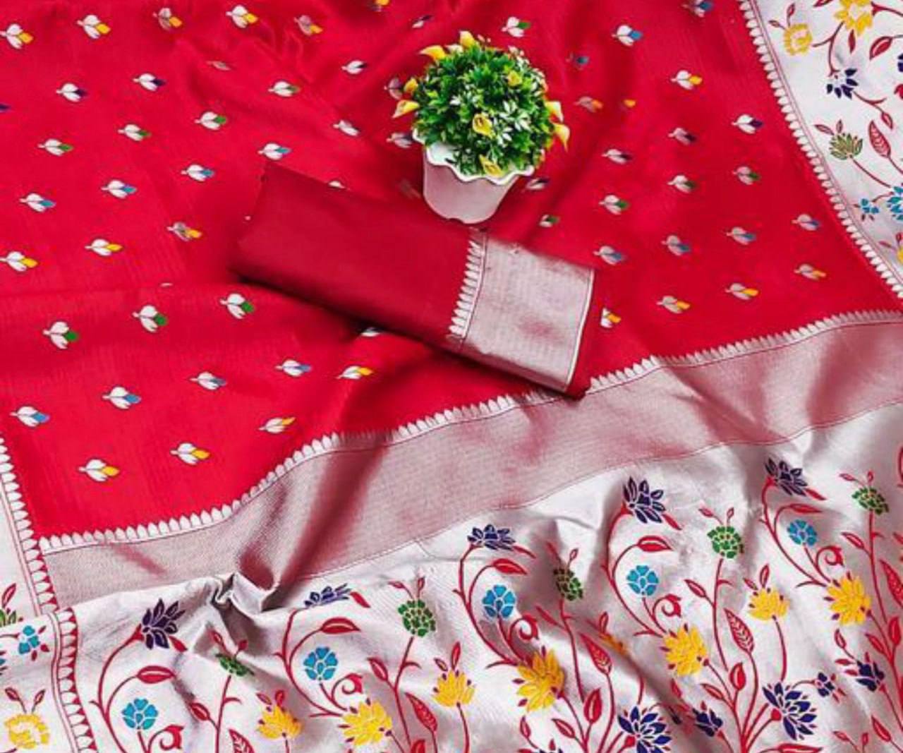 New Launch Paithani Silk Wedding Saree – Rich &amp; Elegant