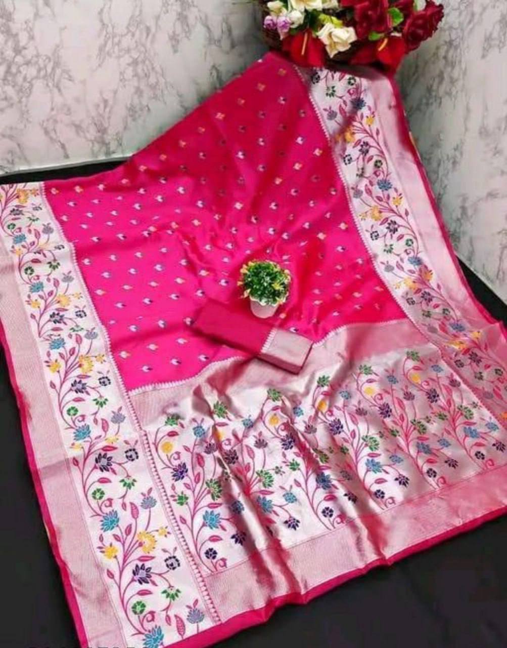 New Launch Paithani Silk Wedding Saree – Rich &amp; Elegant