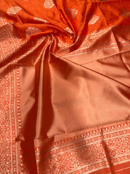 Weightless Saree Made with Organic Banarasi Lichi Silk for Wedding Wear