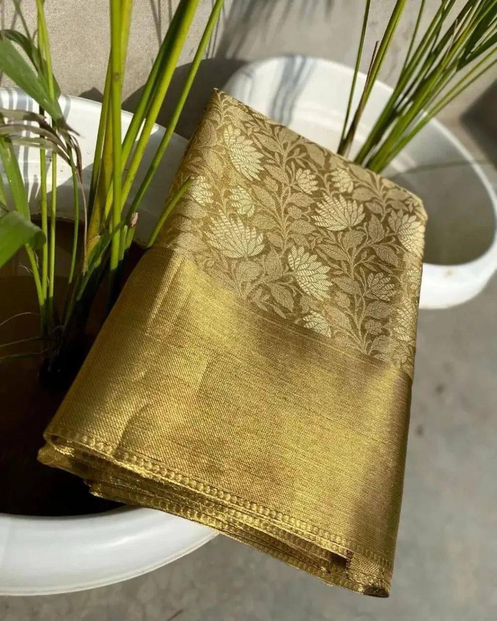 Nita Ambani Inspired Rich Zari Weaving Saree